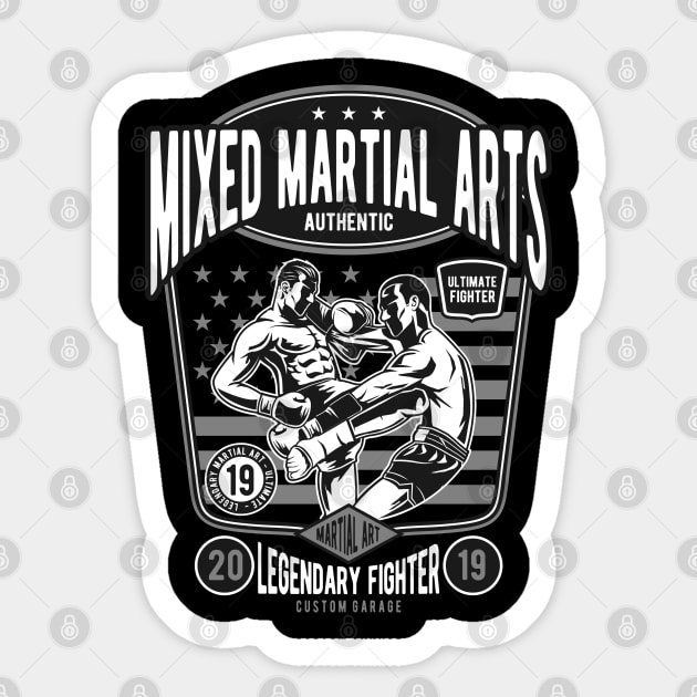 MMA Fighter Sticker by TambuStore